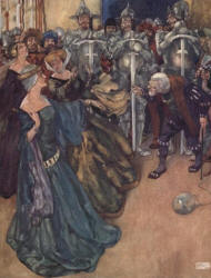 William Russell Flint - 'I can tell a woman's age in half a minute - and I do' for 'Princess Ida; or, Castle Adament' from ''Savoy Operas'' (1909)
